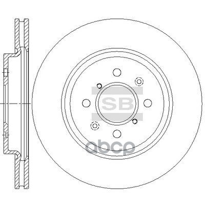 Диск тормозной SD4816 Sangsin brake арт. SD4816