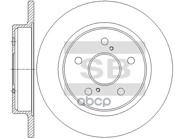 Диск тормозной SD4908 Sangsin brake арт. SD4908