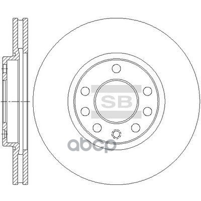 Диск тормозной передний Sangsin brake арт. sd5110