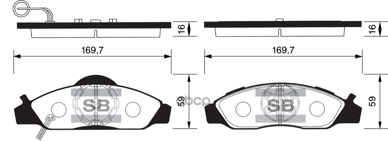 Колодки Тормозные Передние Sangsin brake арт. SP1150