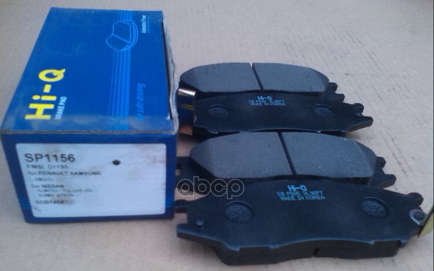 Колодки тормозные дисковые Nissan Almera 2.5/2.2DCi 03/Sunny all 99 SP1156 Sangsin brake арт. SP1156