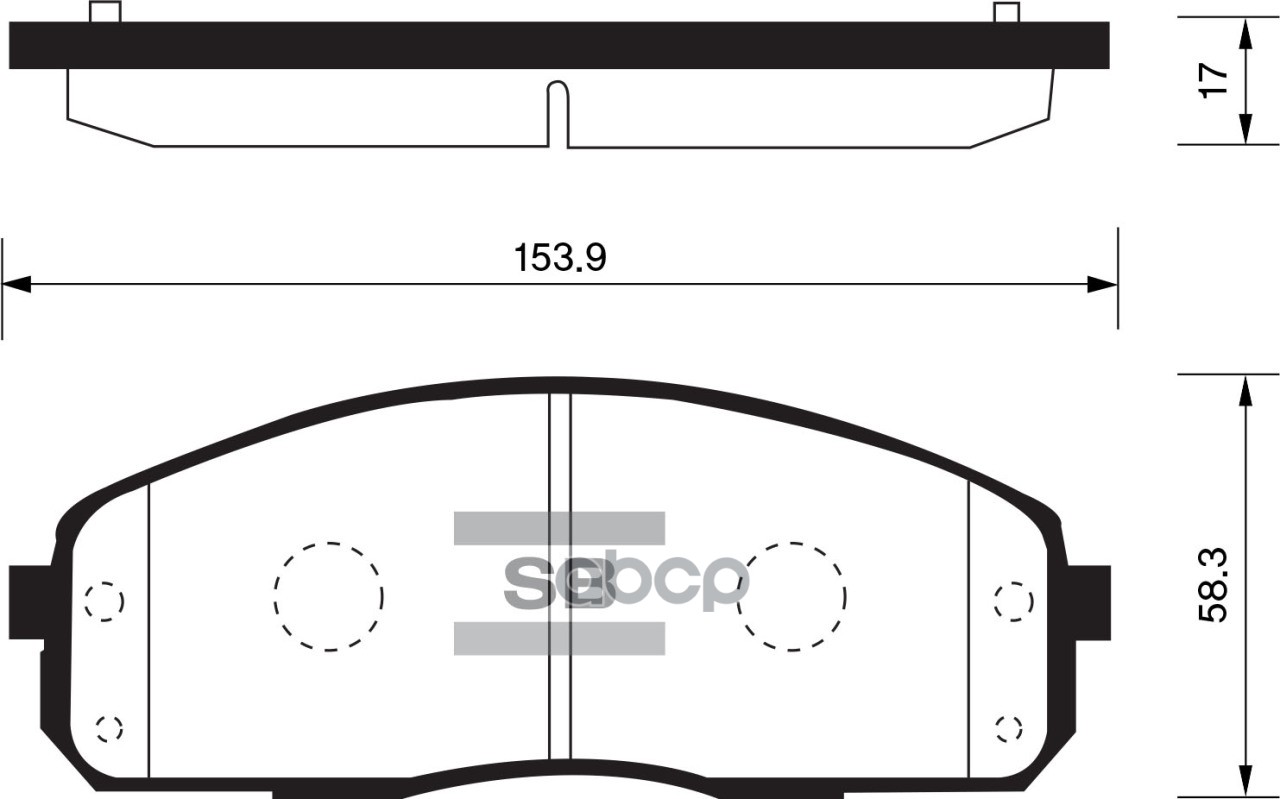 Колодки тормозные дисковые Hyundai Porter 04 SP1174 Sangsin brake арт. SP1174