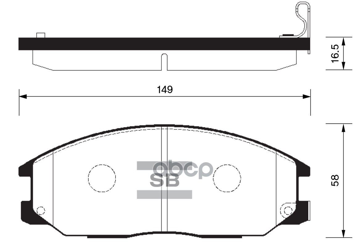 Колодки торм.дисковые Hi-Q HYUNDAI GRANDEUR XG 3.0 Sangsin brake арт. sp1190