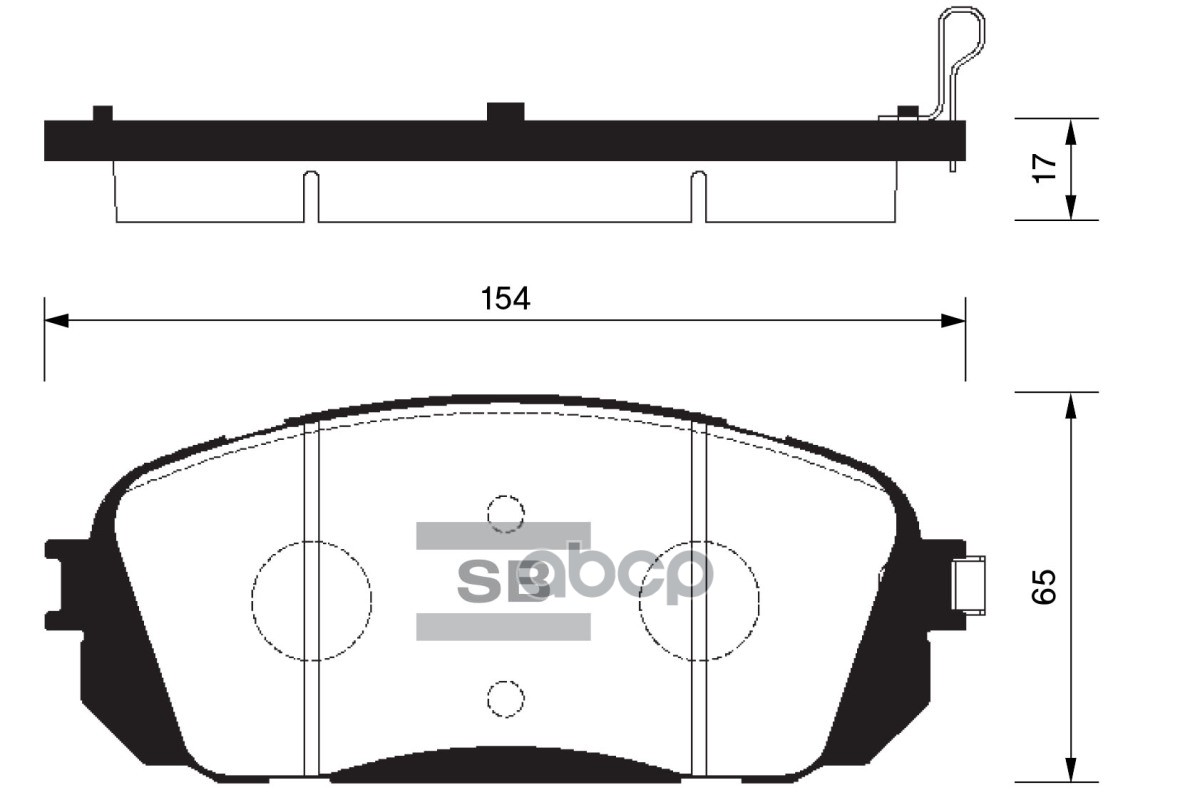 Колодки тормозные передние SANGSIN BRAKE SP1191 Sangsin brake арт. SP1191