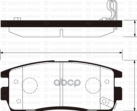 Колодки тормозные CHEVROLET CAPTIVA/OPEL ANTARA 2.4/3.2 06- задние SP1205 Sangsin brake арт. SP1205