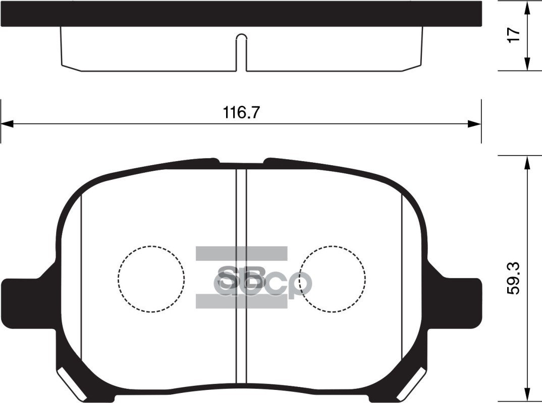 Колодки передние LEXUS RX300 98-03, TOYOTA CAMRY V20 96-01 SP1226 Sangsin brake арт. SP1226