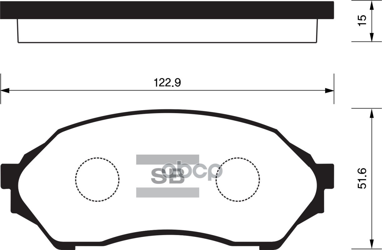 Колодки тормозные дисковые Mazda 323 1.4/1.6 98 SP1227 Sangsin brake арт. SP1227