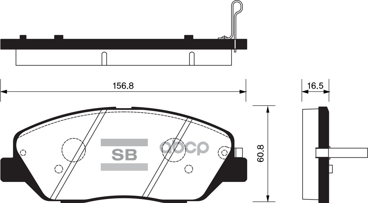 Колодки тормозные HYUNDAI SANTA FE (CM)/(SM) 05-/KIA SORENTO (XM) 09- передние SP1246 Sangsin brake арт. SP1246