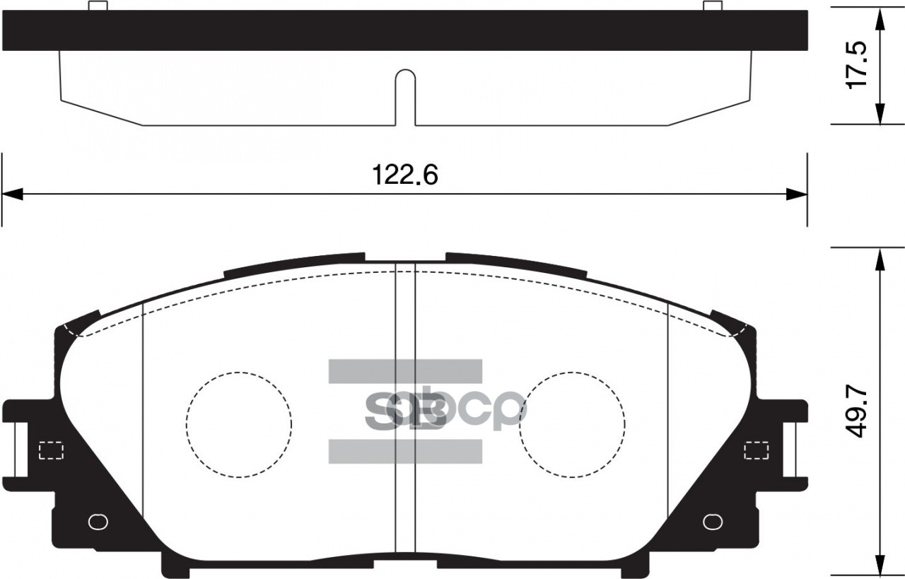 Колодки тормозные (Спереди) Toyota Allion (T260) 07-21 / Corolla 12-19 Sangsin brake арт. SP1377