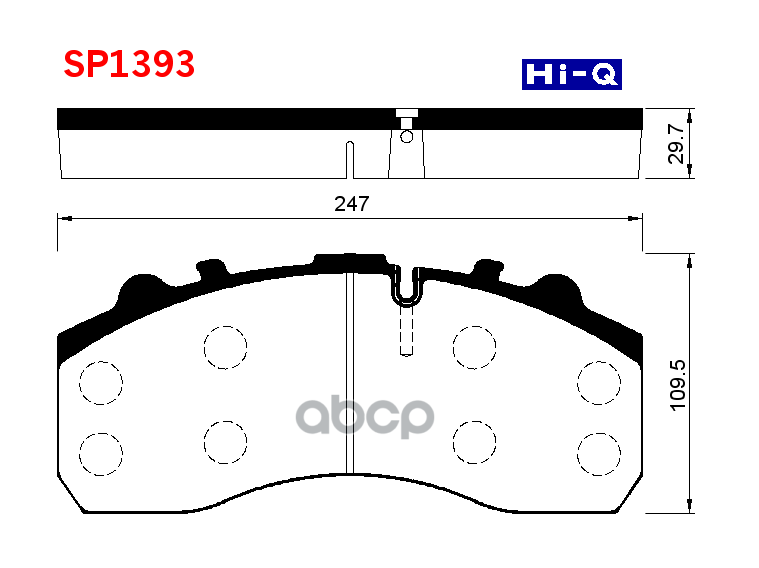 Колодки тормозные дисковые SP1393 Sangsin brake арт. SP1393