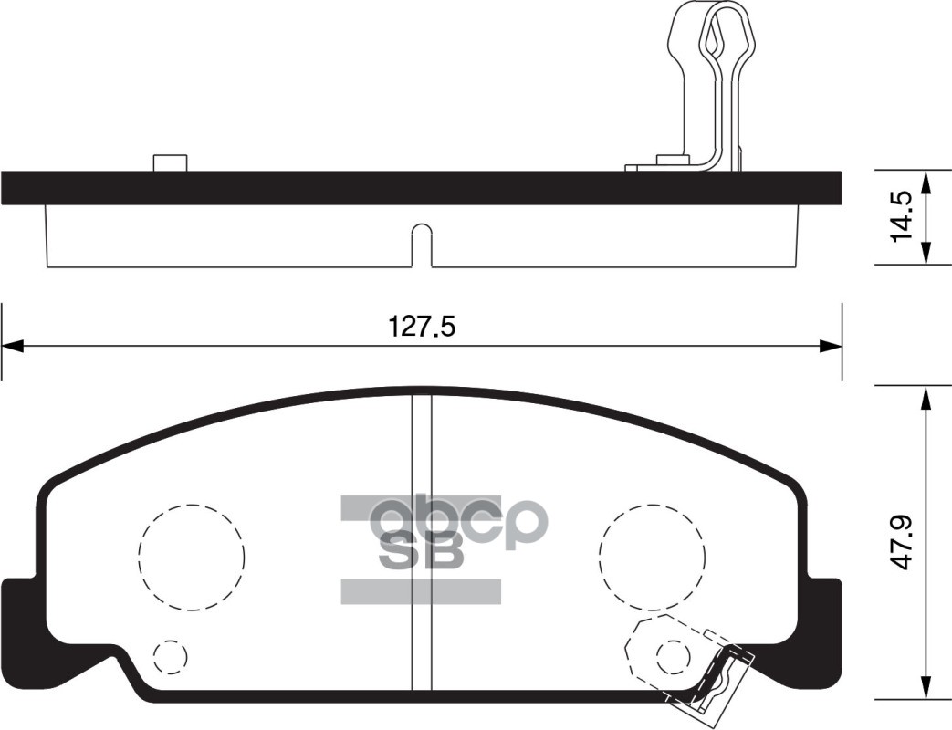 Колодки тормозные дисковые передние Серия:HI-Q HONDA CIVIC V Hatchback (EG), NISSAN PRIMERA Travelle Sangsin brake арт. SP1427