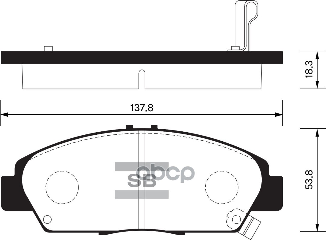 Колодки Тормозные Дисковые Передние Серия:hi-Q Honda Accord V (Ce, Cf, Cd), Honda Accord Vi (Ck, Cg, Sangsin brake арт. SP1431