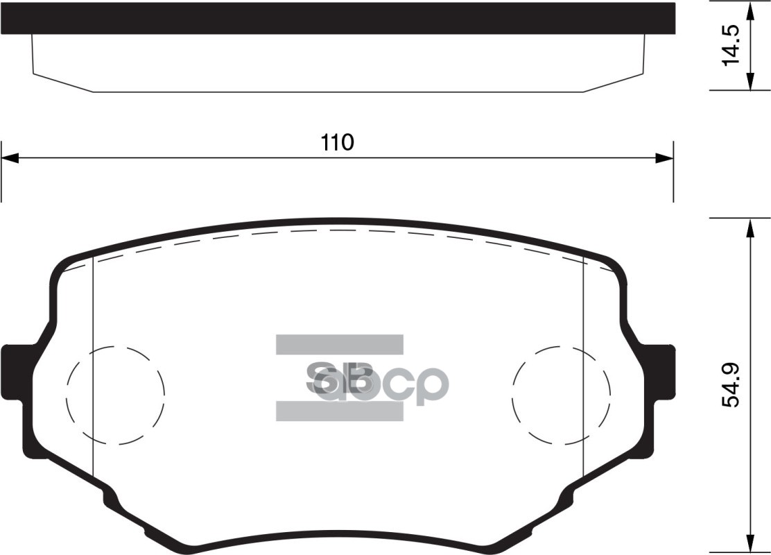 Колодки тормозные SUZUKI VITARA/GRAND VITARA 94- передние SP1535 Sangsin brake арт. SP1535