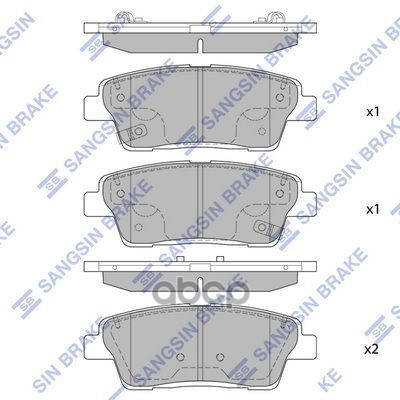 Колодки тормозные задние HYUNDAI Genesis SP1546A Sangsin brake арт. SP1546A