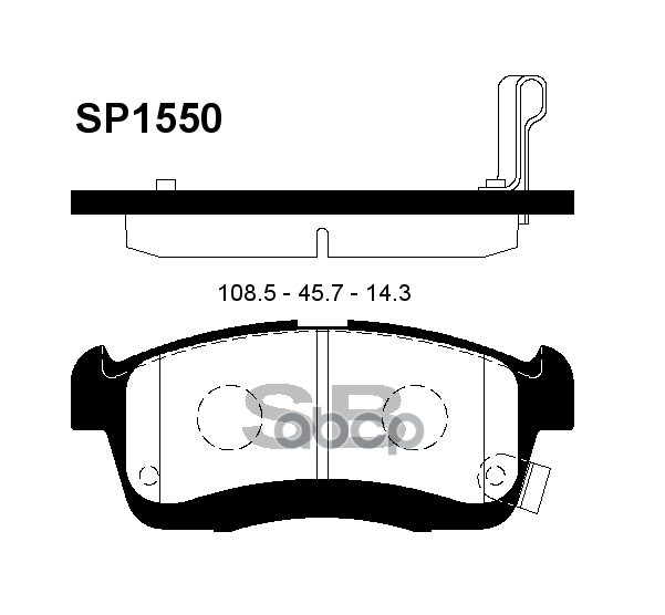 Колодки торм.дисковые Hi-Q TOYOTA PASSO 04- (AN-683WK) Sangsin brake арт. sp1550