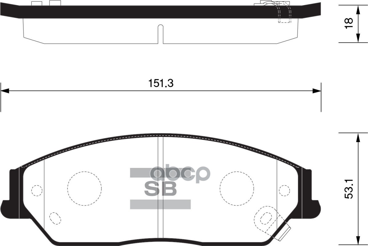 Колодки передние Toyota Camry 2.4/3.5 06- SP1590 Sangsin brake арт. SP1590