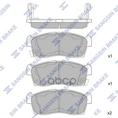 Тормозная колодка SP1592A Sangsin brake арт. SP1592A