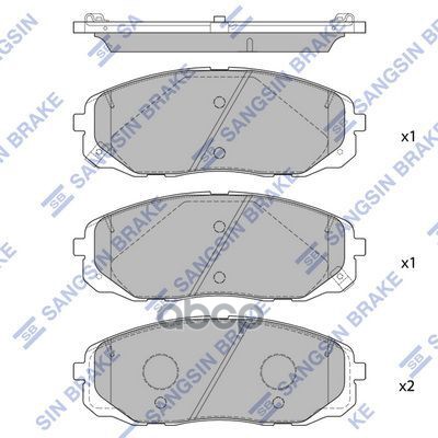 Колодки тормозные NEW CARNIVAL 18- SP1688A Sangsin brake арт. SP1688A