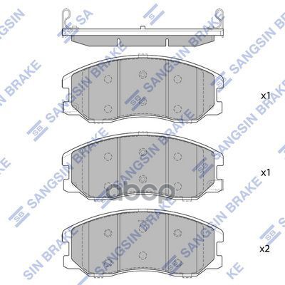 Колодки тормозные дисковые перед Sangsin brake арт. SP1782