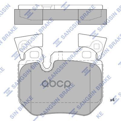 Колодки тормозные дисковые Sangsin brake арт. SP1792