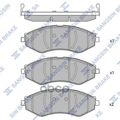 Тормозная колодка SP1918 Sangsin brake арт. SP1918