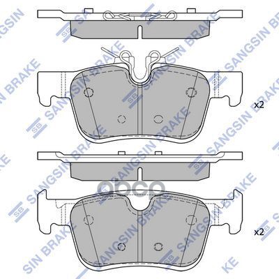 Колодки тормозные VOLVO S60 19- задн. SP1938 Sangsin brake арт. SP1938