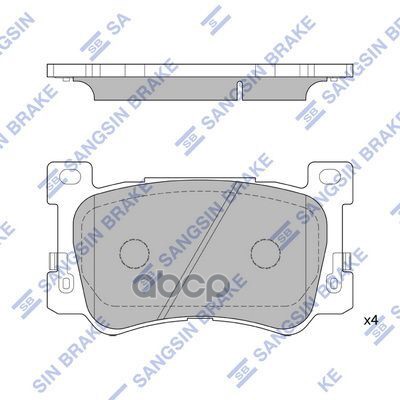 Колодки передние HYUNDAI GENESIS G90 1/17- SP1955 Sangsin brake арт. SP1955
