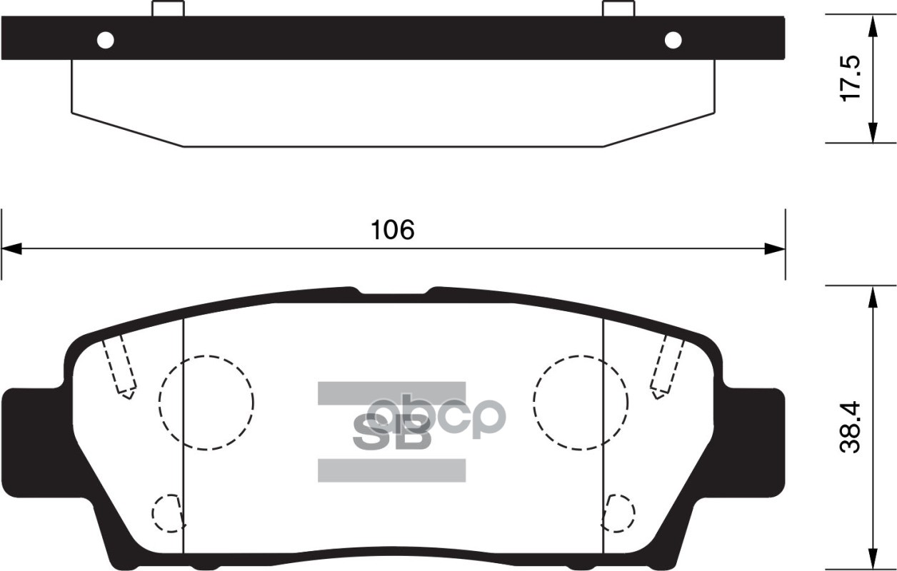 Колодки тормозные дисковые Toyota Camry 3.0 91-96/Celica 2.0 93-99 SP2022 Sangsin brake арт. SP2022
