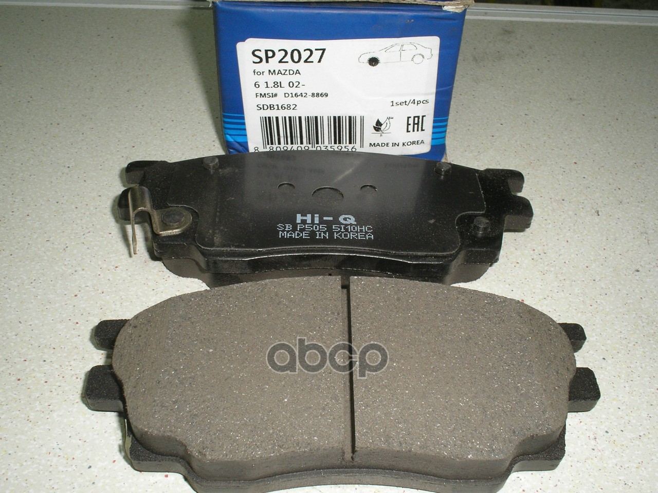 Колодки тормозные MAZDA 6 1.8 02- передние SP2027 Sangsin brake арт. SP2027
