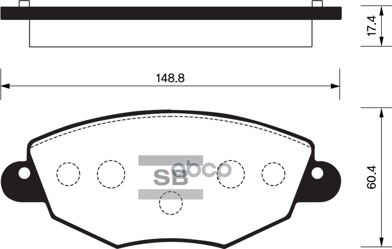 Колодки тормозные FORD MONDEO 0007/JAGUAR X-TYPE 01 передние SP2030 Sangsin brake арт. SP2030