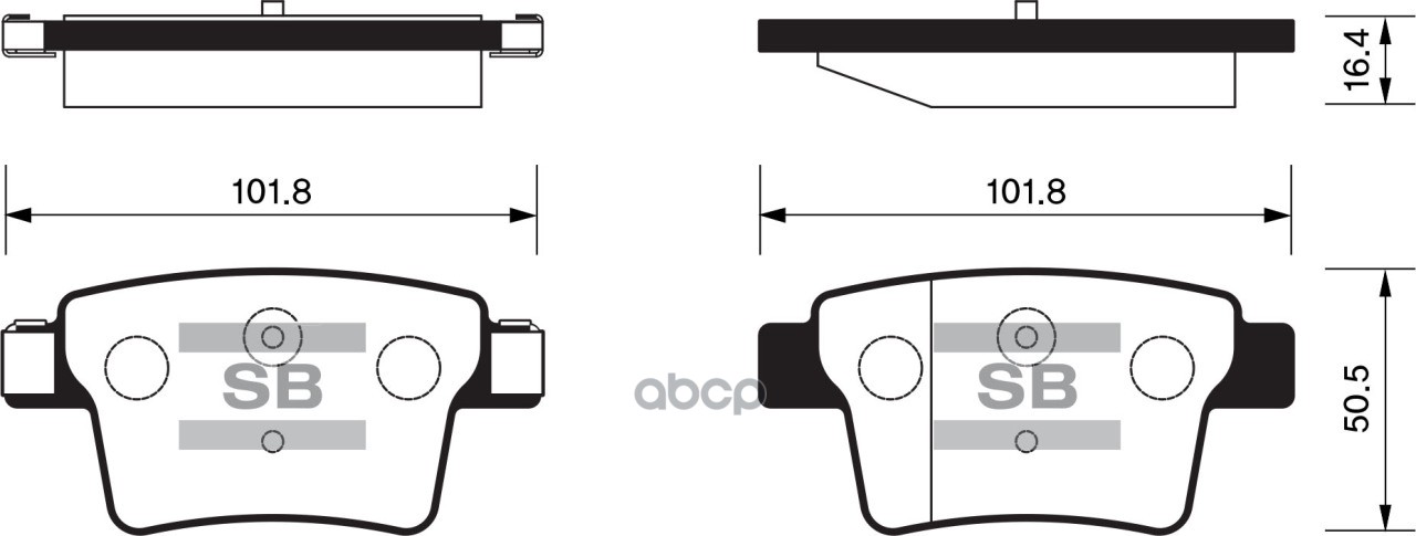 Колодки тормозные дисковые Ford Mondeo 1.8SCi/2.2TDCi/3.0 V6 24V 03 SP2095 Sangsin brake арт. SP2095