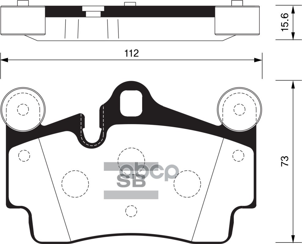 Колодки тормозные VOLKSWAGEN TOUAREG 03/PORSCHE CAYENNE 03 задние SP2198 Sangsin brake арт. SP2198