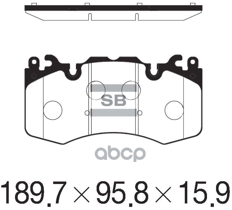 Колодки передние ПОДХОДЯТ ДЛЯ RANGE ROVER III/IV SP2239 Sangsin brake арт. SP2239