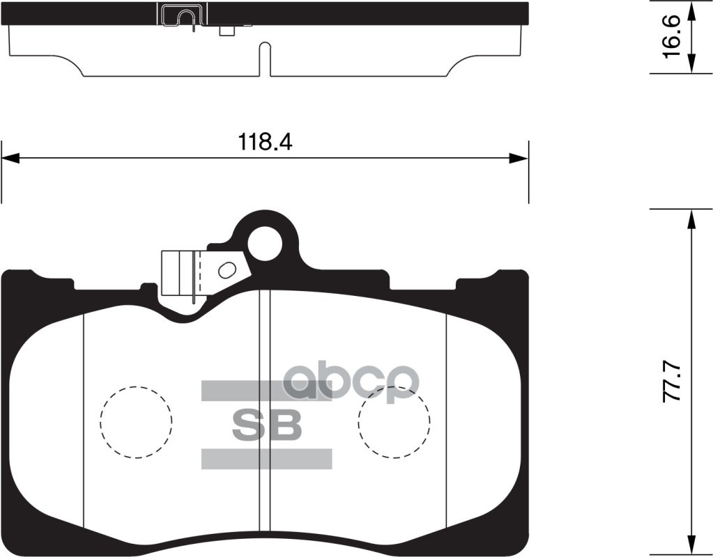 Колодки тормозные дисковые Lexus LS 430 00 SP2302 Sangsin brake арт. SP2302