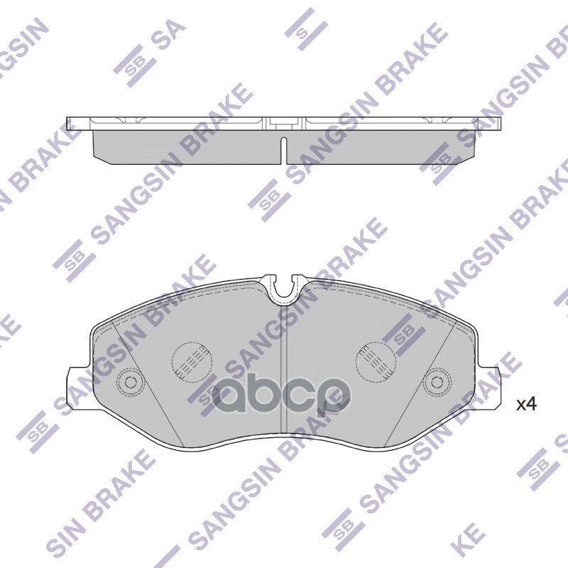 Колодки передние MERCEDES V-CLASS W447 2014- SP2579 Sangsin brake арт. SP2579