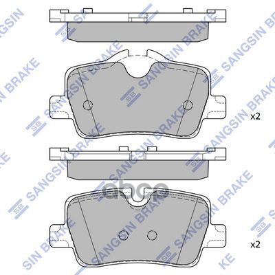 Колодки тормозные BMW 3 19- зад. SP2774 Sangsin brake арт. SP2774