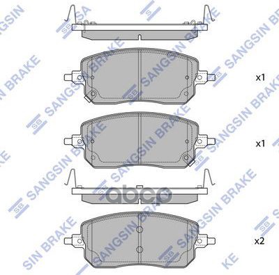 Тормозная колодка HAVAL JOLION SP2932 Sangsin brake арт. SP2932