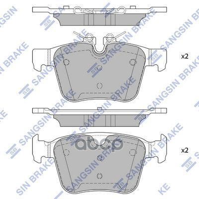 Колодки задние LAND ROVER DISCOVERY SPORT SP4069 Sangsin brake арт. SP4069