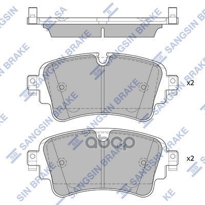 Колодки задние AUDI A4 (B9), Q7 (4M) 2015-, Q5 2017- SP4112 Sangsin brake арт. SP4112