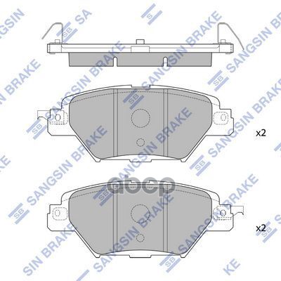 Колодки тормозные MAZDA CX-9 16- задние SP4120 Sangsin brake арт. SP4120