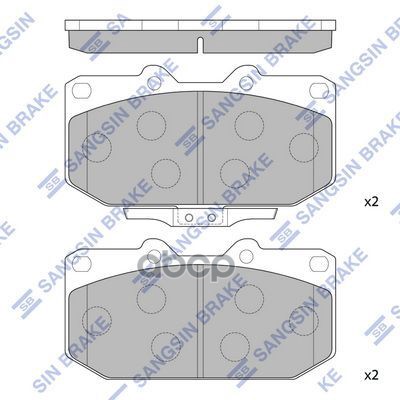 Тормозная колодка SP4156 Sangsin brake арт. SP4156