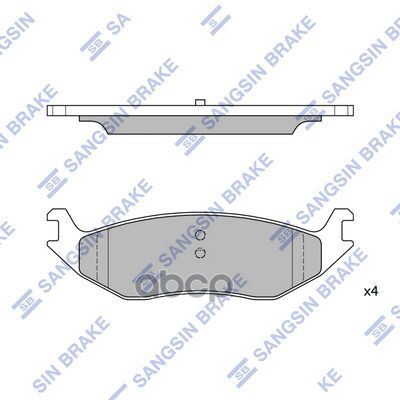 Тормозная колодка SP4169 Sangsin brake арт. SP4169