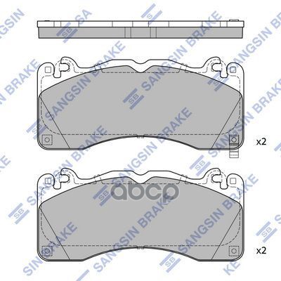 Колодки Тормозные Ford Mustang Sangsin Brake Sp4312 Sangsin brake арт. SP4312