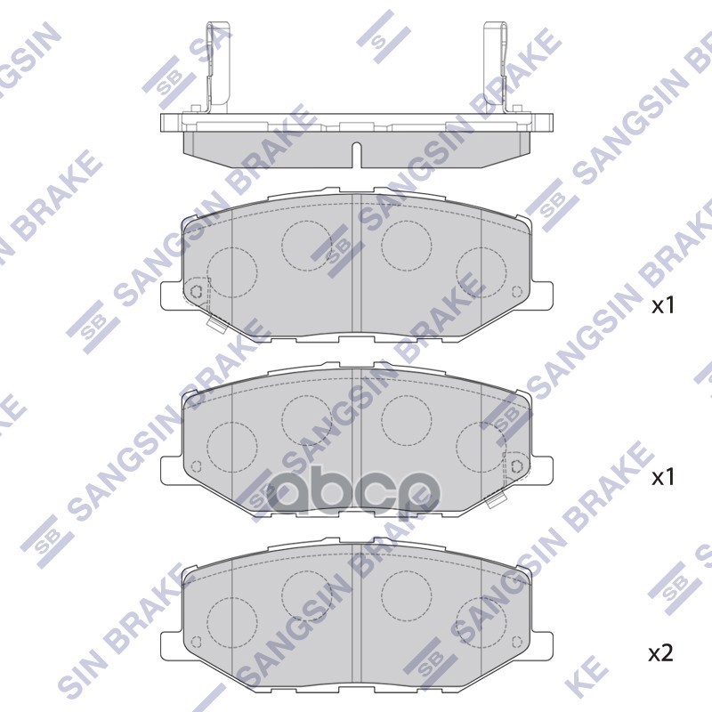 Колодки передние SUZUKI JIMNY 2018- SP4426 Sangsin brake арт. SP4426