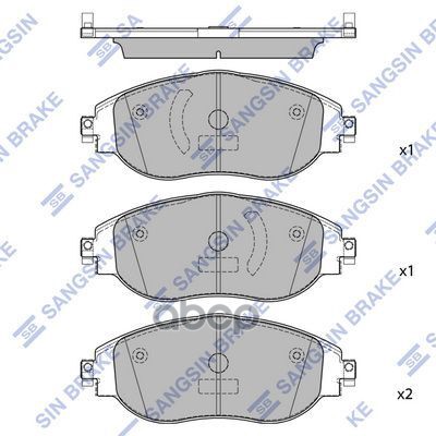 Колодки Тормозные Дисковые Sangsin brake арт. SP4450