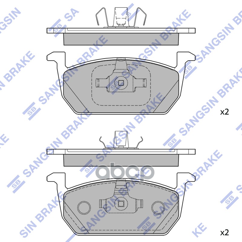 Тормозная колодка SP4496 Sangsin brake арт. SP4496