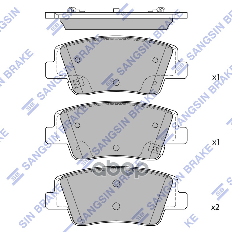 Колодки тормозные задние SP4511 SP4511 Sangsin brake арт. SP4511