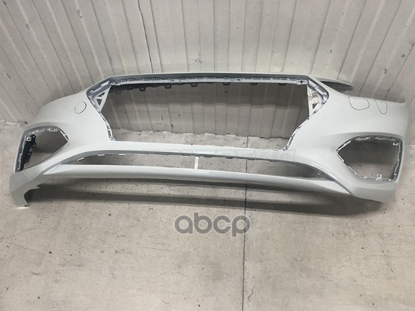 Бампер передний Hyundai Solaris 17-20 / Accent 17-22 (С отверстием под крюк/ цвет белый - PGU) (уцен Sat арт. D10-ST-HNS2-000...