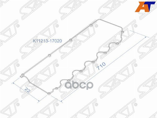 Прокладка клапанной крышки TOYOTA LAND CRUISER 1HDFT 95-98 Sat арт. K11213-17020
