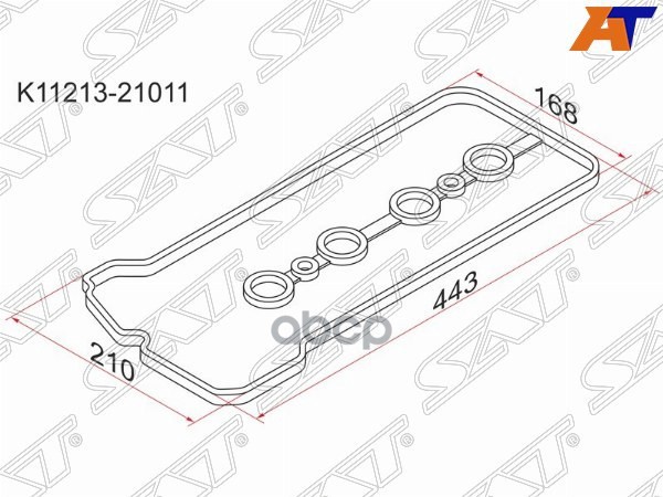 Прокладка клапанной крышки TY 1NZ-FE, 2NZ-FE Sat арт. K11213-21011
